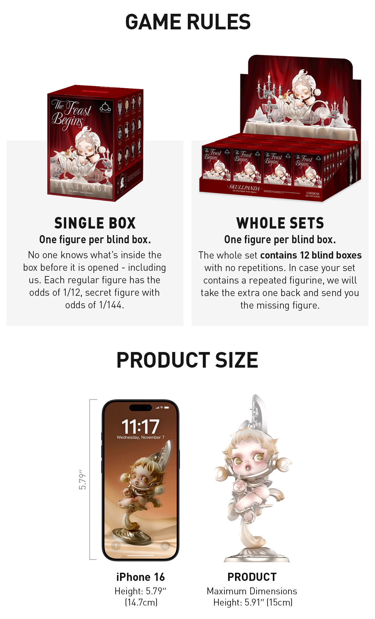 POP NOW:SKULLPANDA The Feast Begins Series Figures - POP