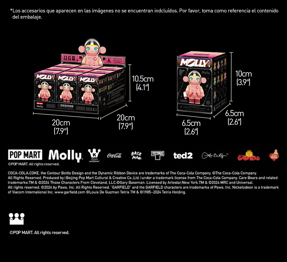 MEGA SPACE MOLLY 100% - Colección 3er Aniversario - POP MART