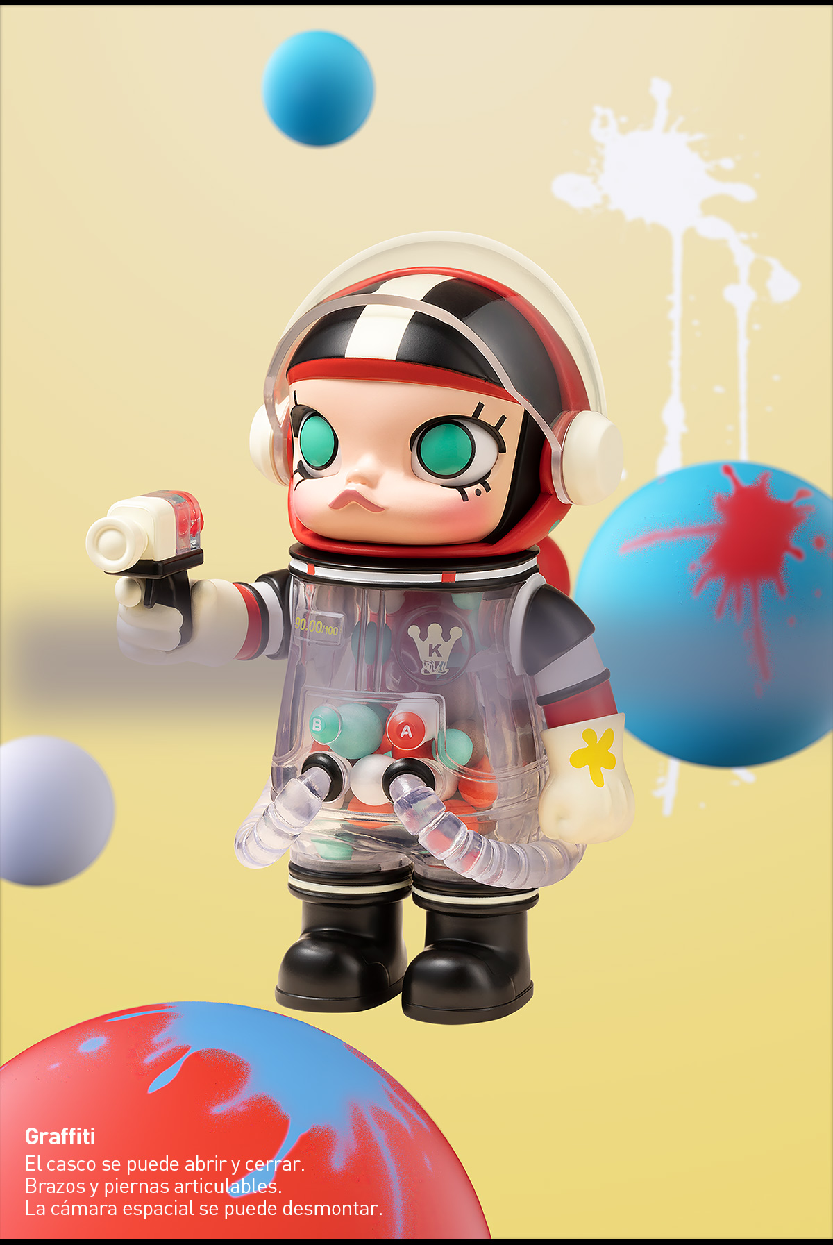 MEGA SPACE MOLLY 100% - Colección 3er Aniversario|POP MART US Official