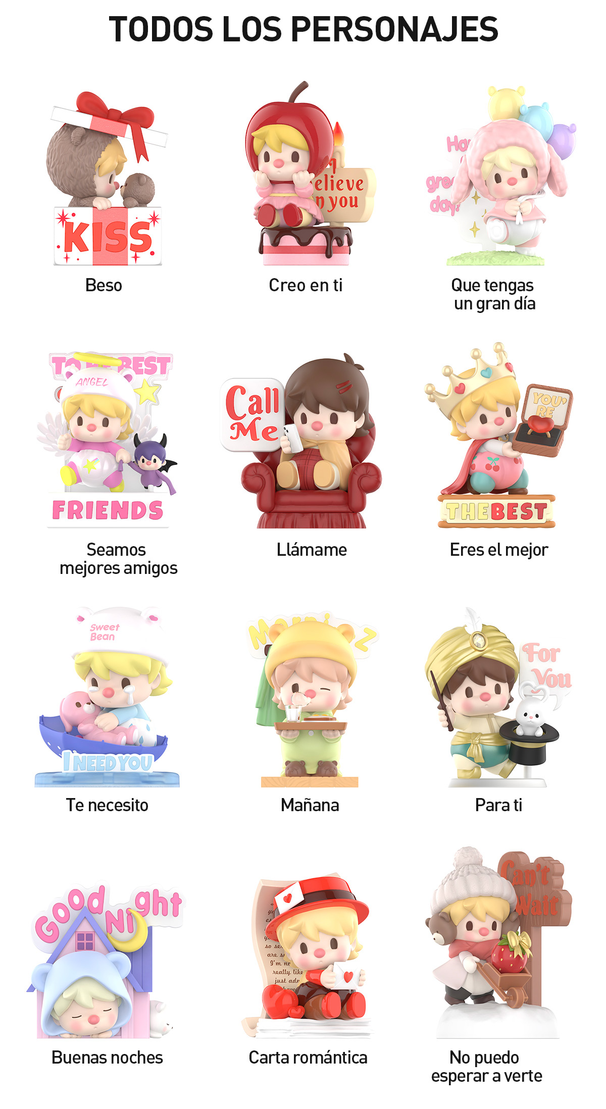 SWEET BEAN – Colección “El Lenguaje del Amor” Figuras - POP MART