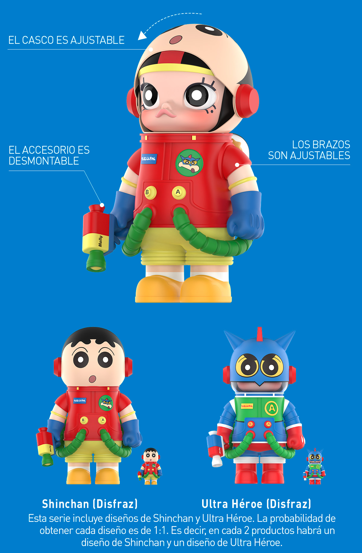 MEGA SPACE MOLLY 400%+100% Crayon Shinchan - POP MART (United States)
