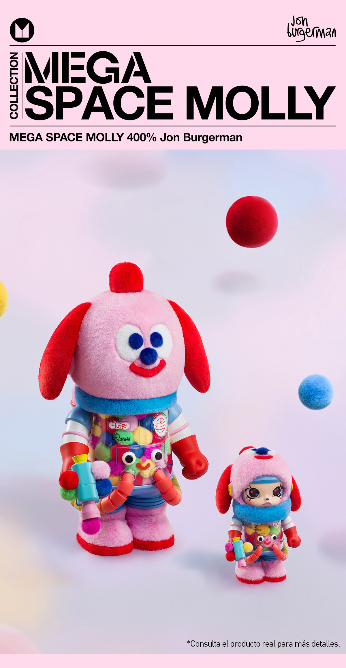 MEGA SPACE MOLLY 400% Jon Burgerman - POP MART (Canada)