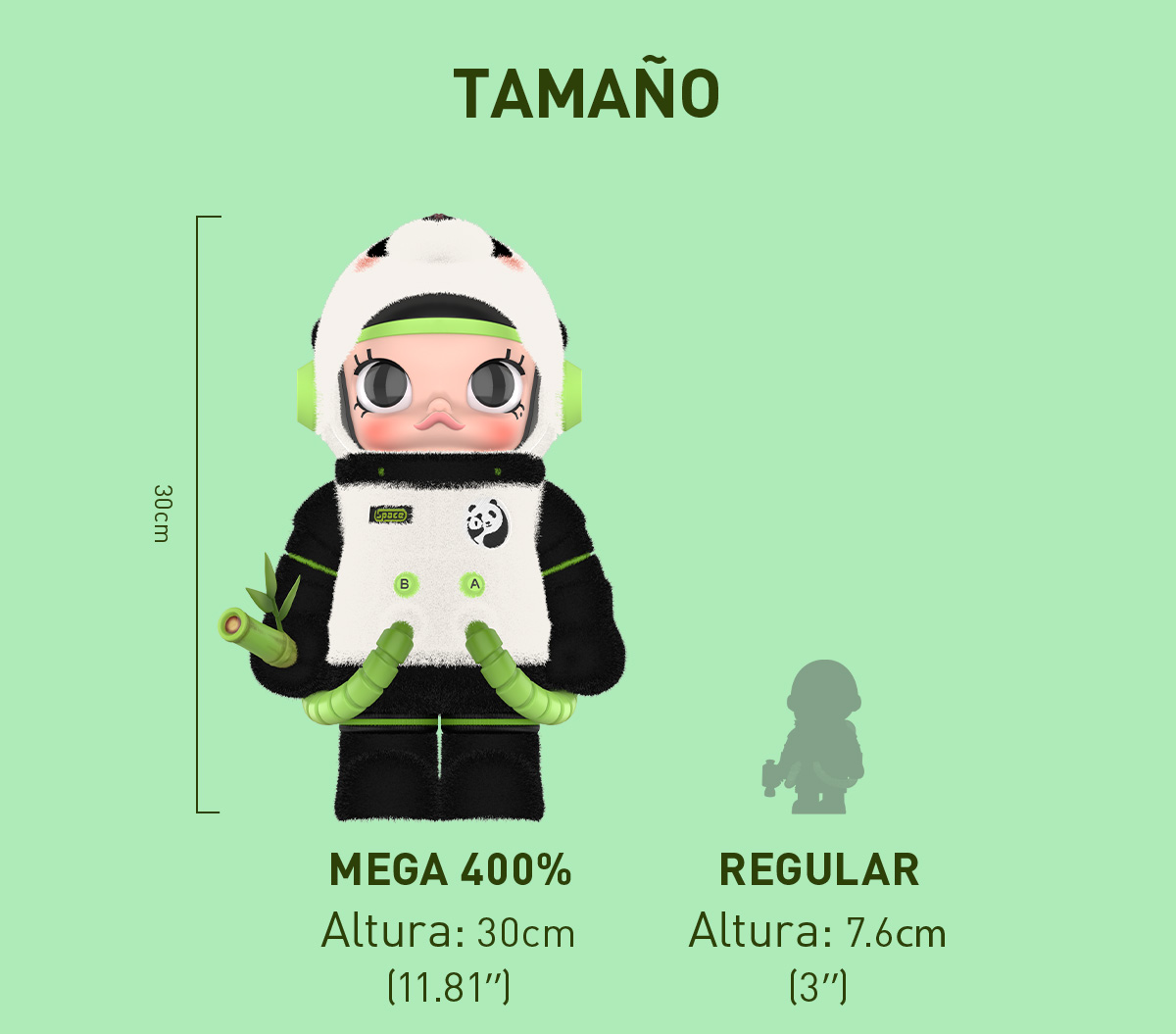 MEGA SPACE MOLLY 400% PANDA - POP MART (Canada)