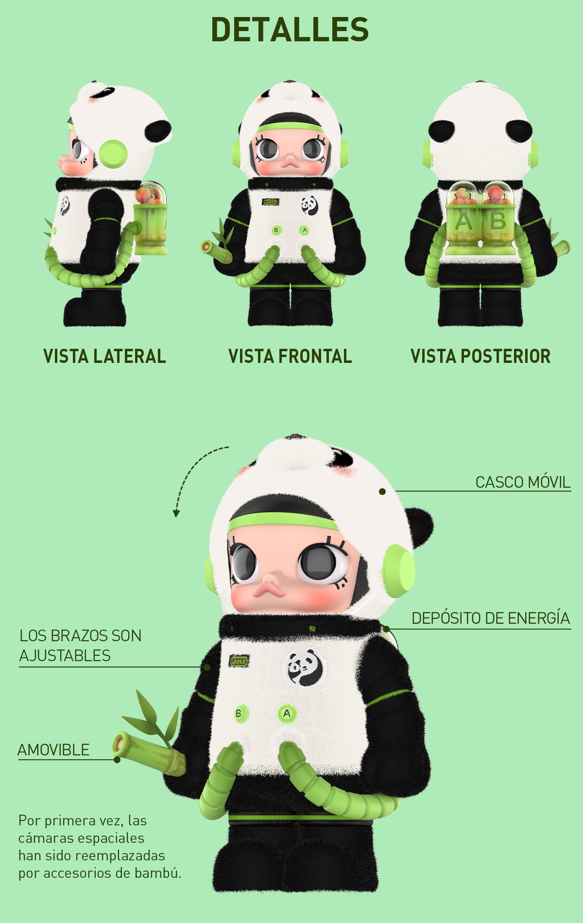 MEGA SPACE MOLLY 400% PANDA - POP MART (United States)