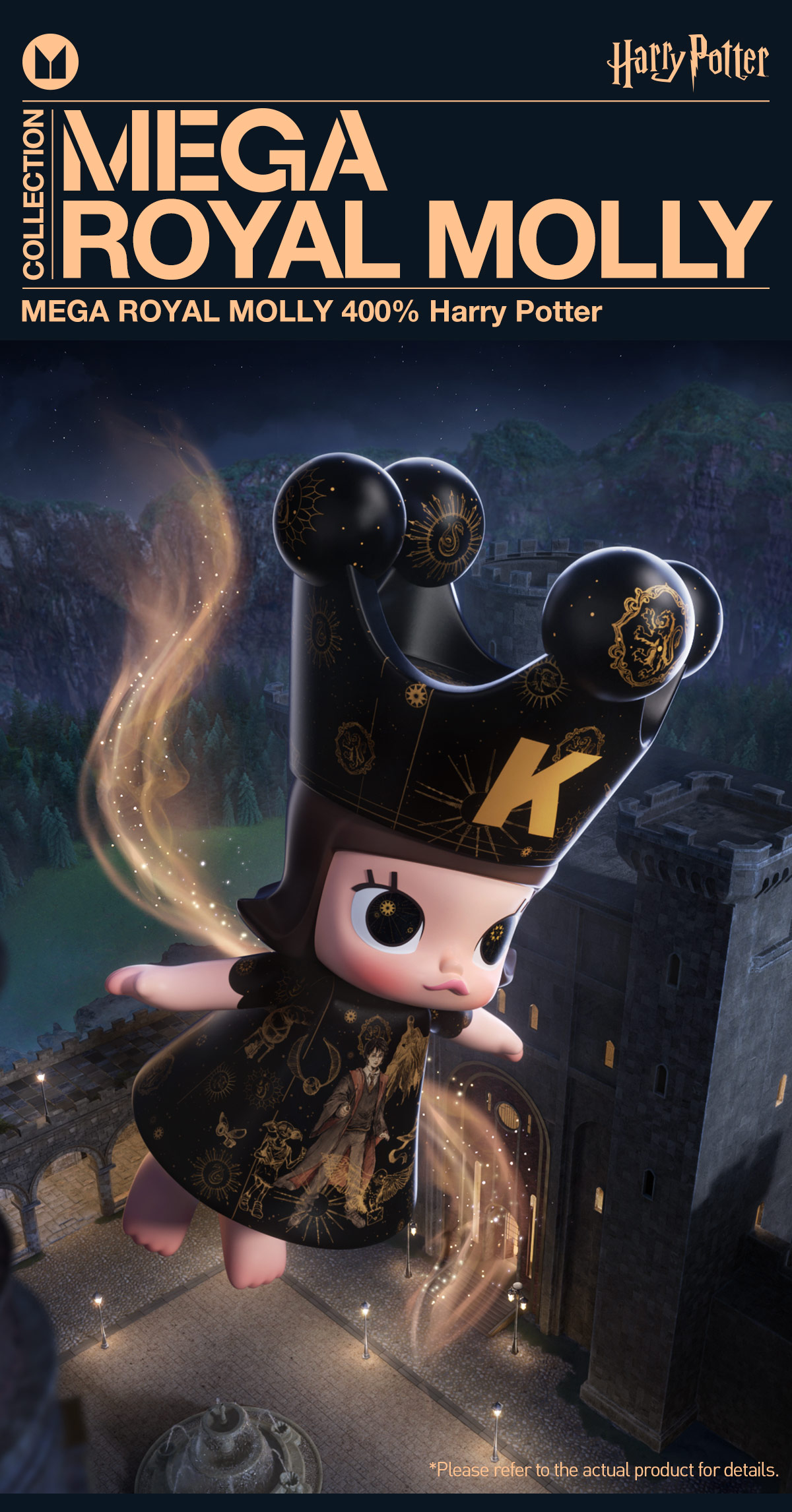 その他 MEGA  MOLLY 400% Harry Potter MEGA ROYAL MOLLY 400% Harry Potter - POP MART (United States)