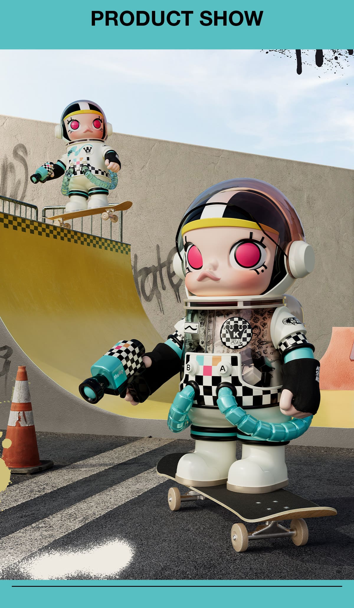 MEGA SPACE MOLLY 400% VANS - POP MART (Canada)