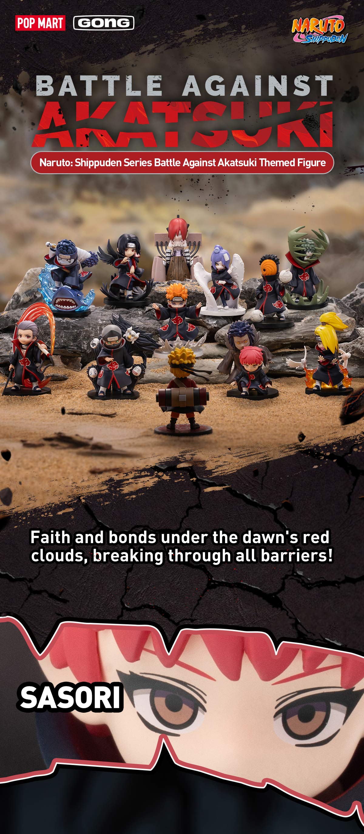 Naruto: Shippuden Series Battle Against Akatsuki Themed Figure