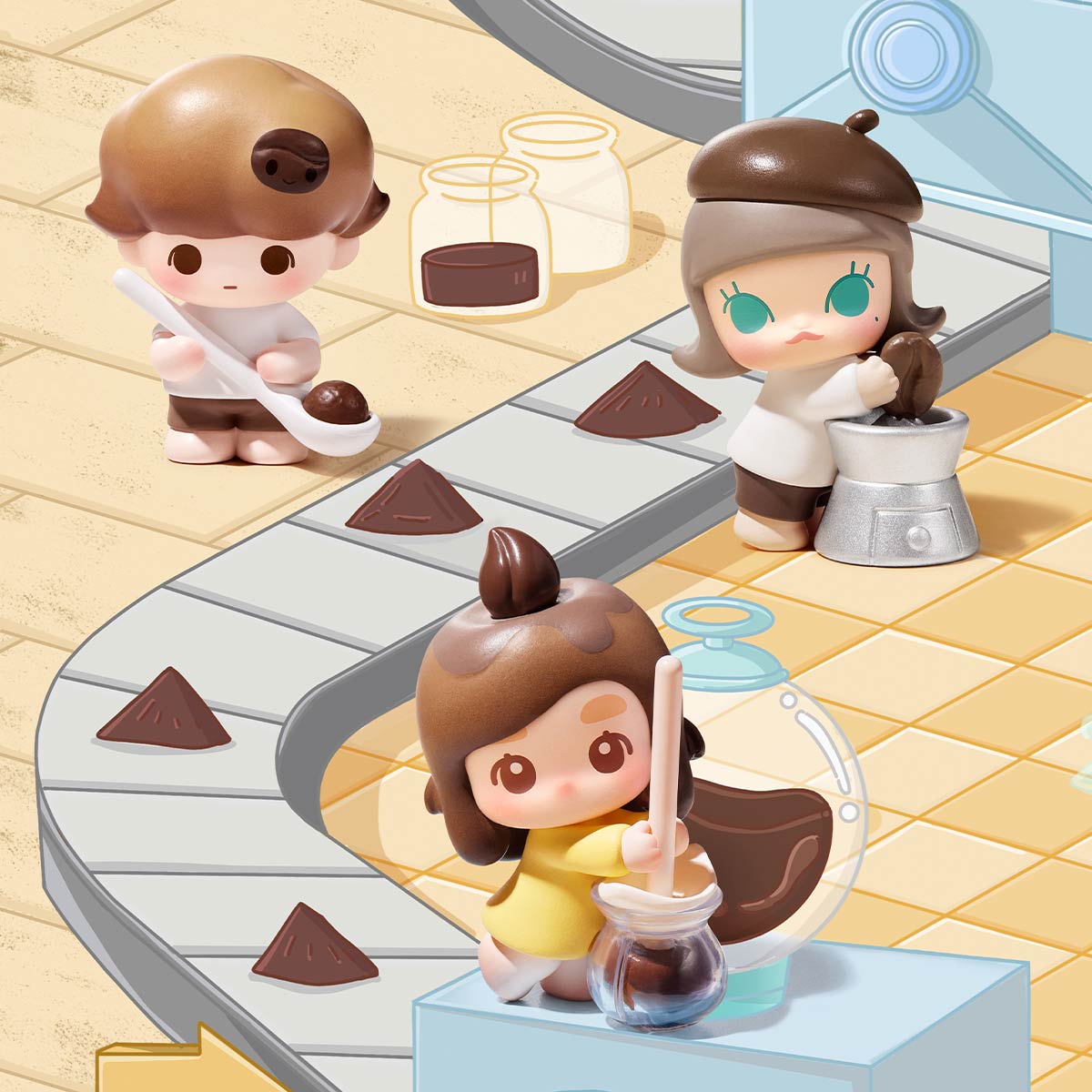 POP BEAN Coffee Factory Series （1Pc Per Pack） - POP MART (United