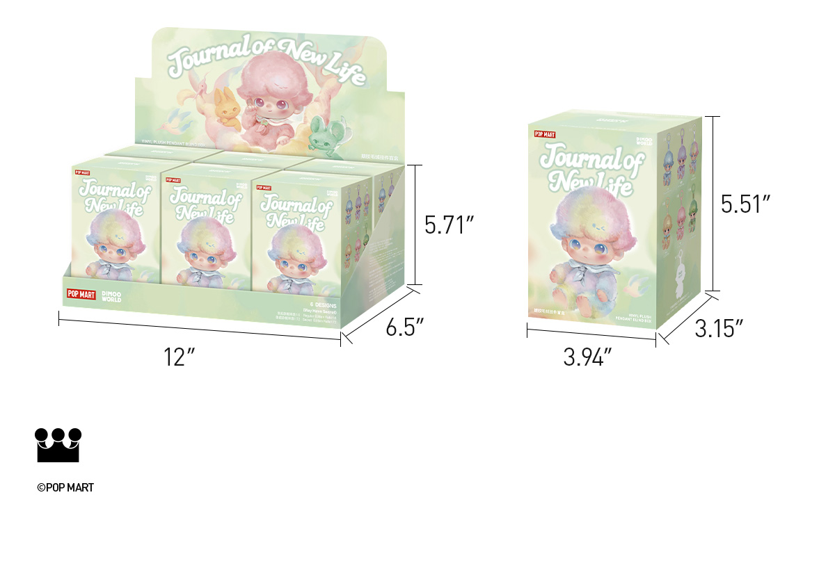 POP NOW:DIMOO Journal of New Life Series-Vinyl Plush Pendant Blind