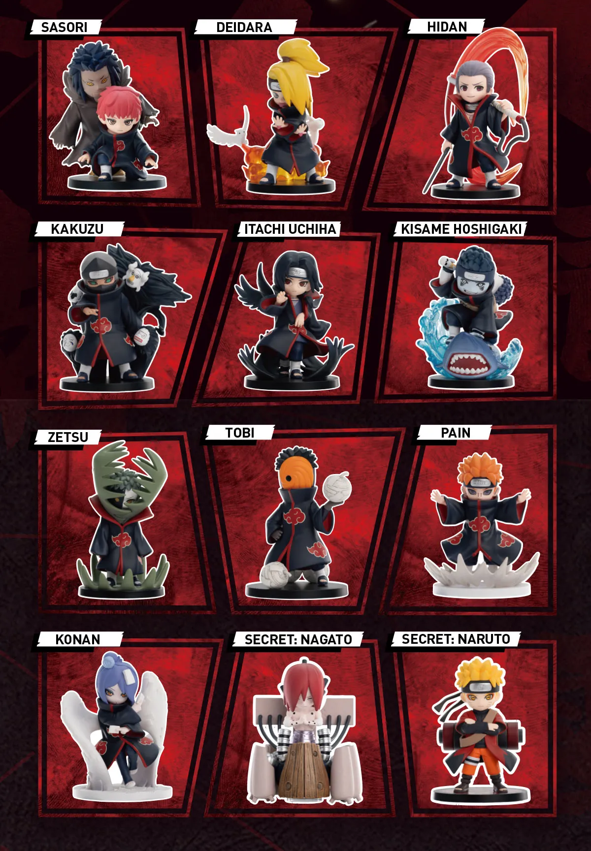 ABYSTYLE - Naruto Shippuden - Spilla Fermaglio Akatsuki, Metallica Ufficiale, 3x2.1 Cm
