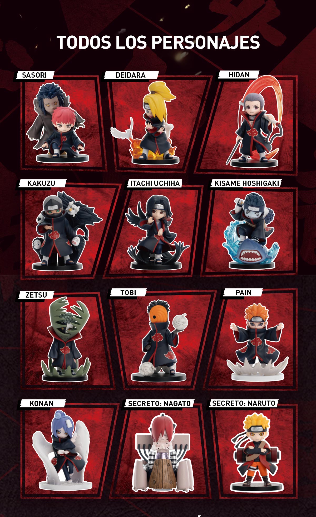 POP MART BATTLE AGAINST 暁 ナルトフィギュア POP MART - Naruto: Shippuden Series Battle Against Akatsuki Themed