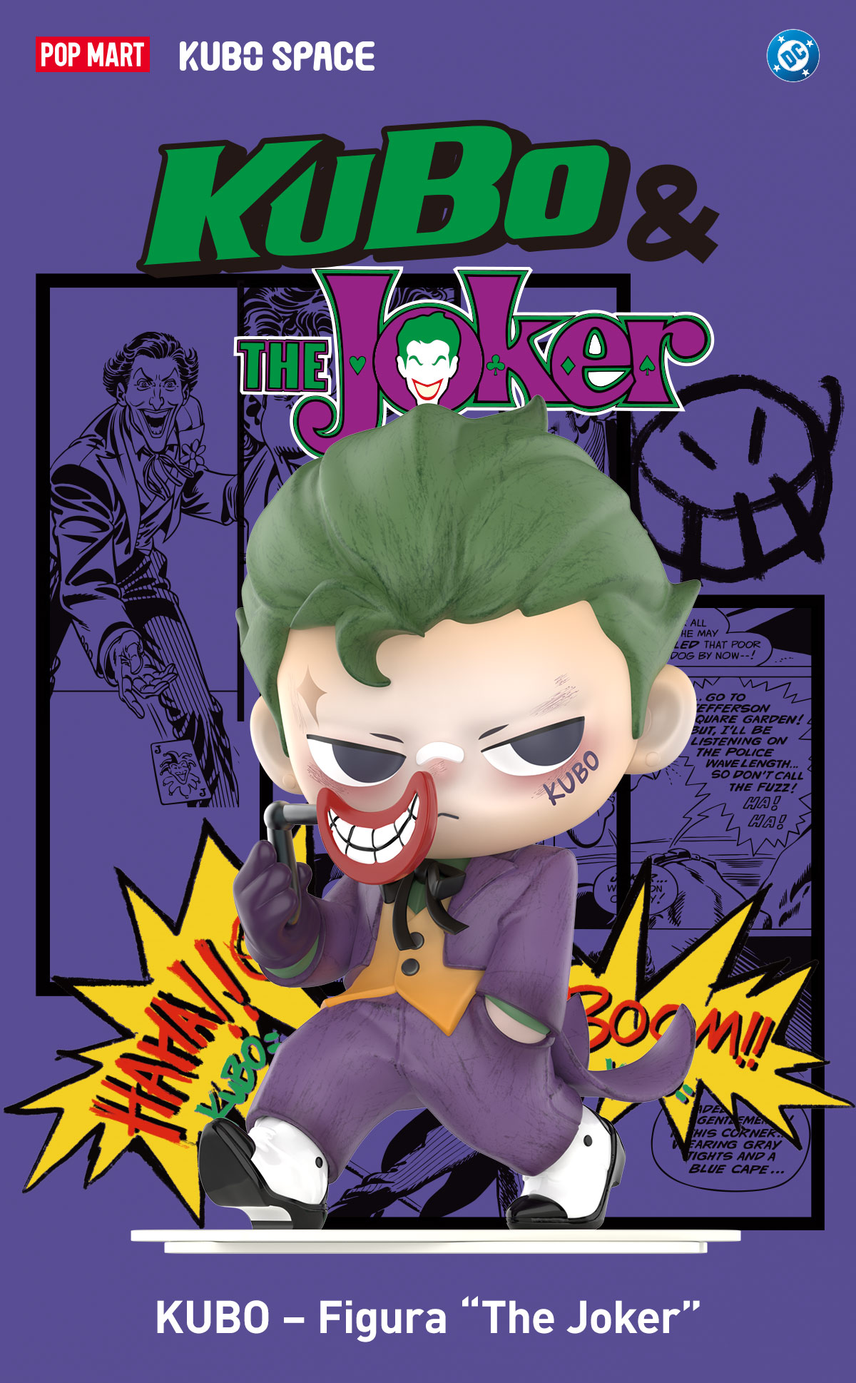 アメコミ POP MART The Joker KUBO The Joker KUBO Figurine - POP MART (United States)