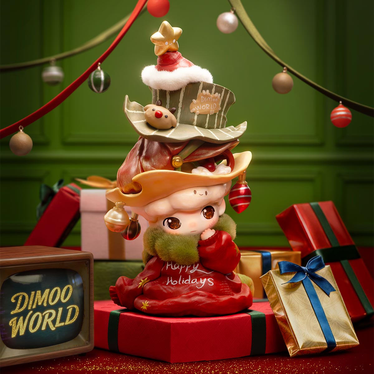 DIMOO Becoming A Tree Figure 日本未発売　クリスマス DIMOO Becoming a Tree Figure - POP MART (United States)