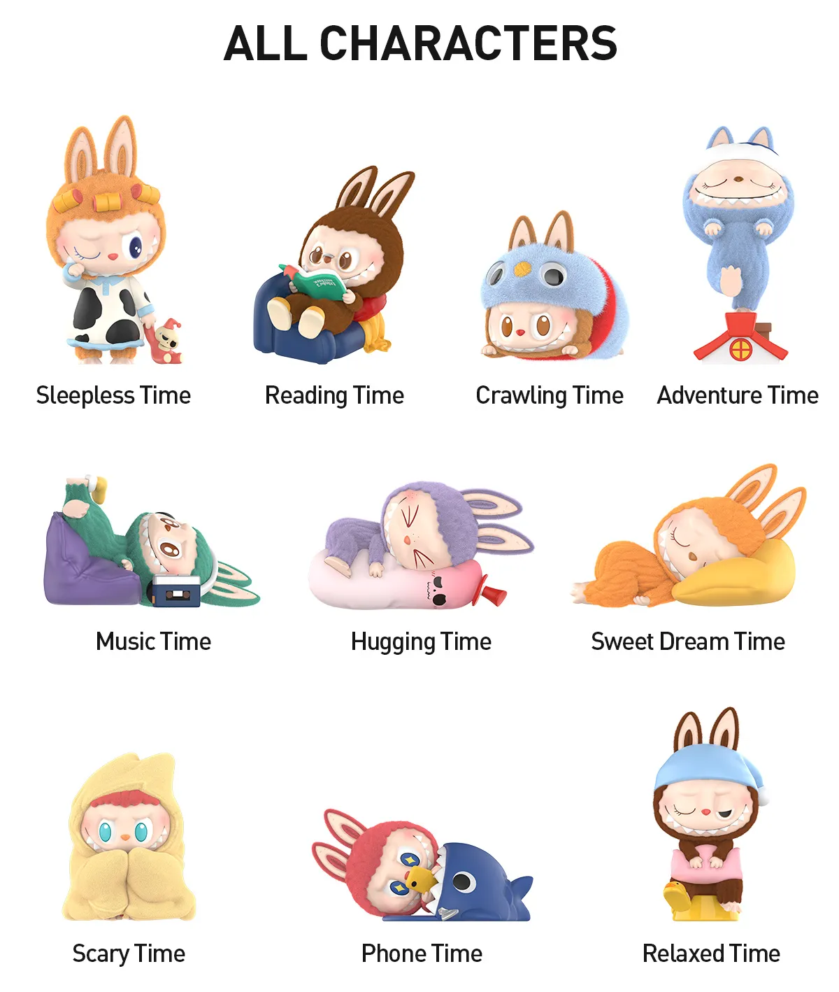 THE MONSTERS 1:00 A.M. Series Figures - POP MART (Mexico)