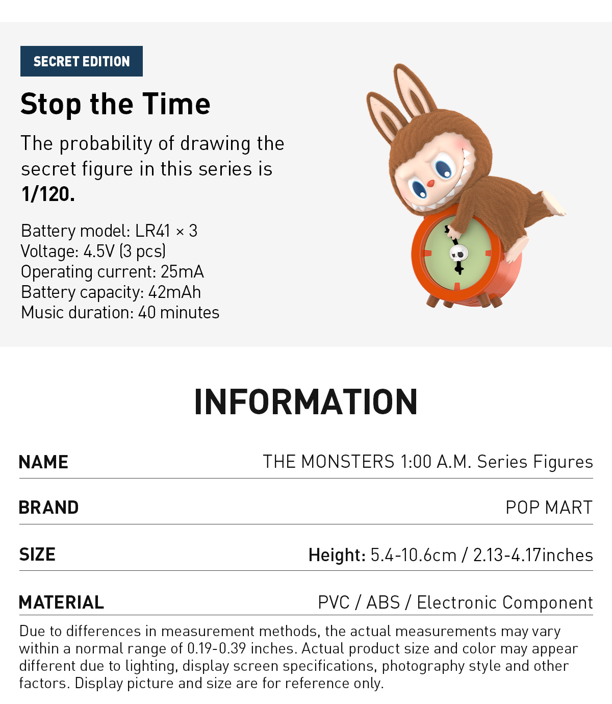 POP NOW:THE MONSTERS 1:00 A.M. Series Figures - POP MART (United