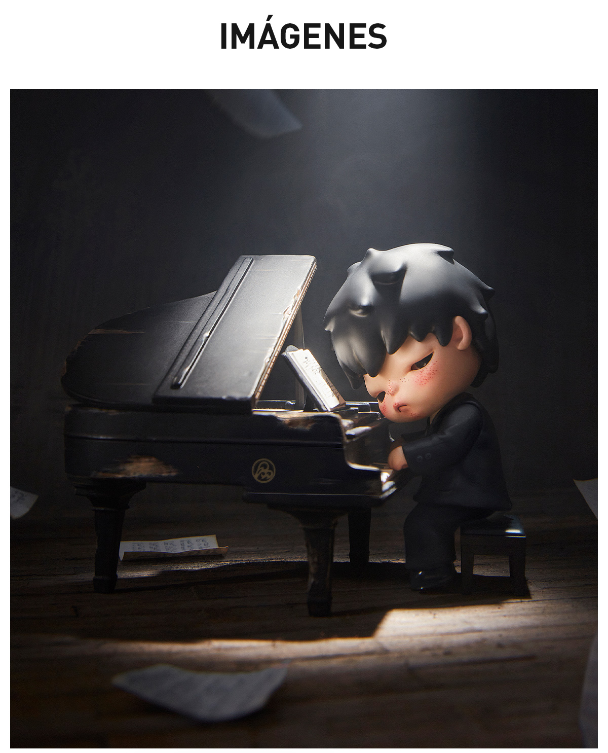 未開封】Popmart Hirono The Pianist 3個 Hirono Figura