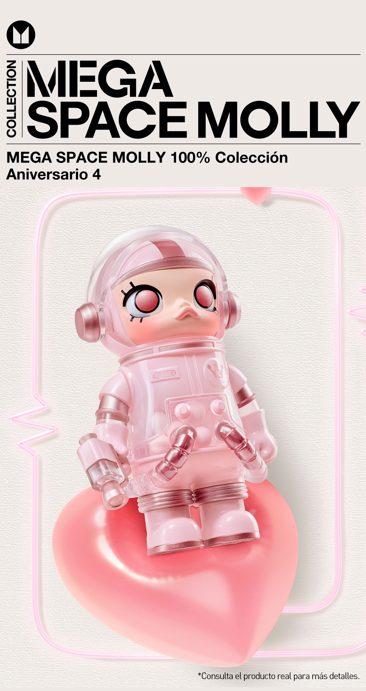 MEGA SPACE MOLLY 100% Colección Aniversario 4 - POP MART (Canada)