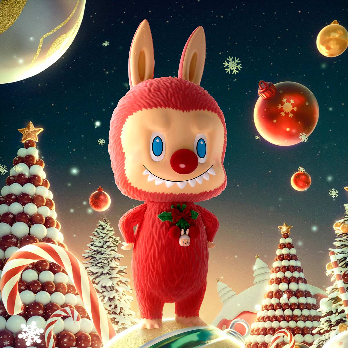 MEGA LABUBU 1000% Winter Holiday - POP MART (United States)