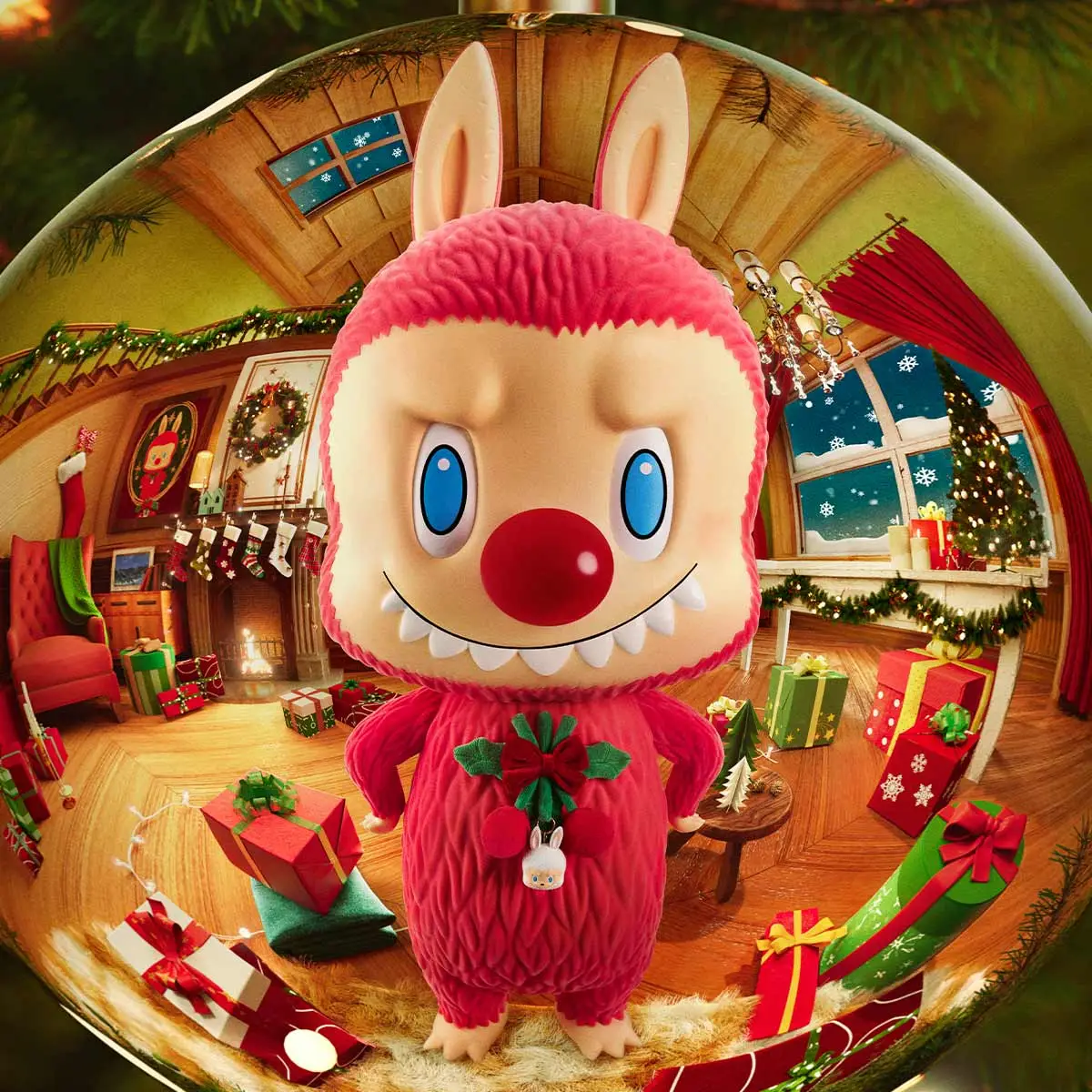 MEGA LABUBU TEC 1000% Winter Holiday - POP MART (United States) POP MART MEGA LABUBU 1000%