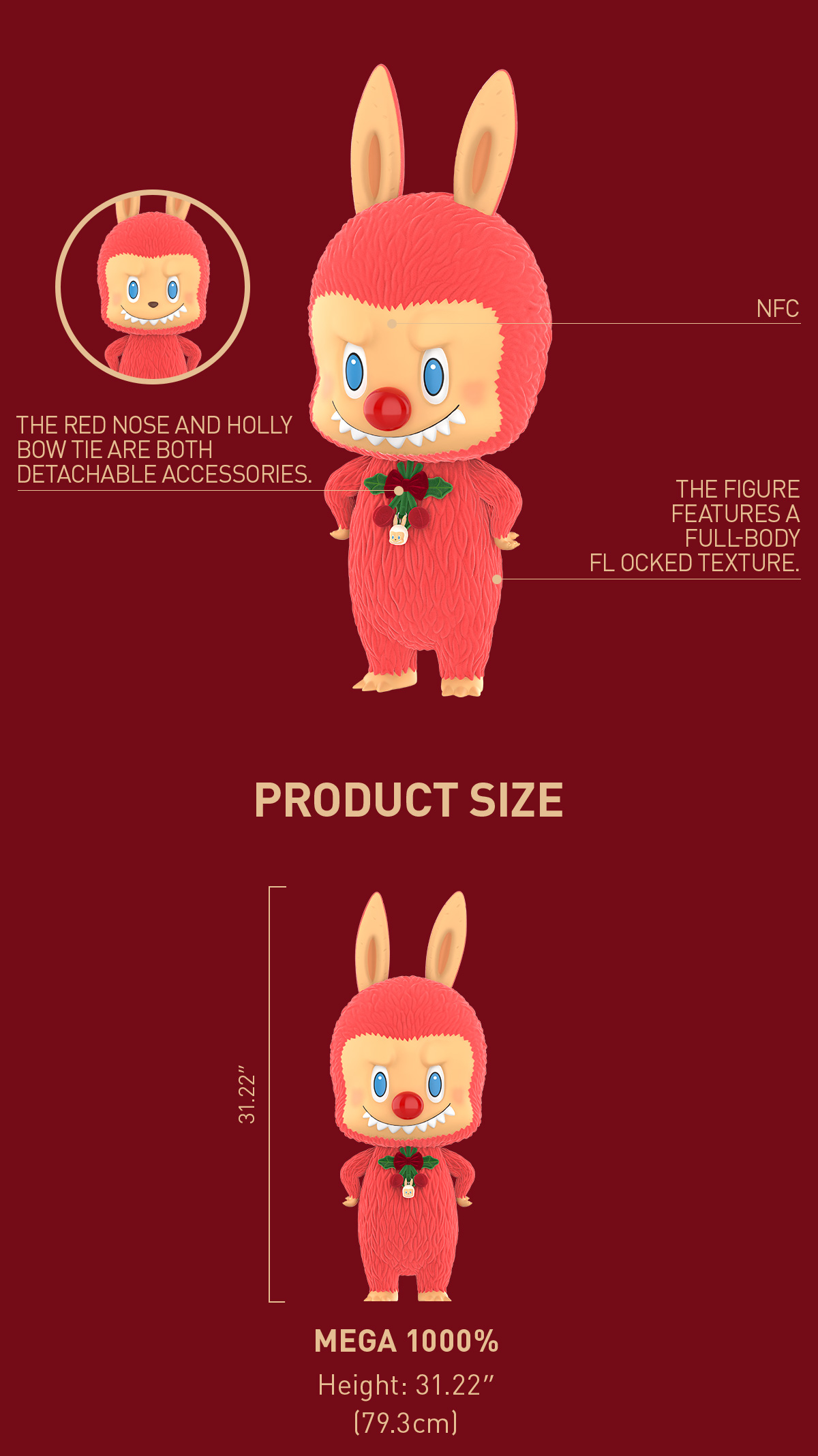 MEGA LABUBU 1000% Winter Holiday - POP MART (United States)