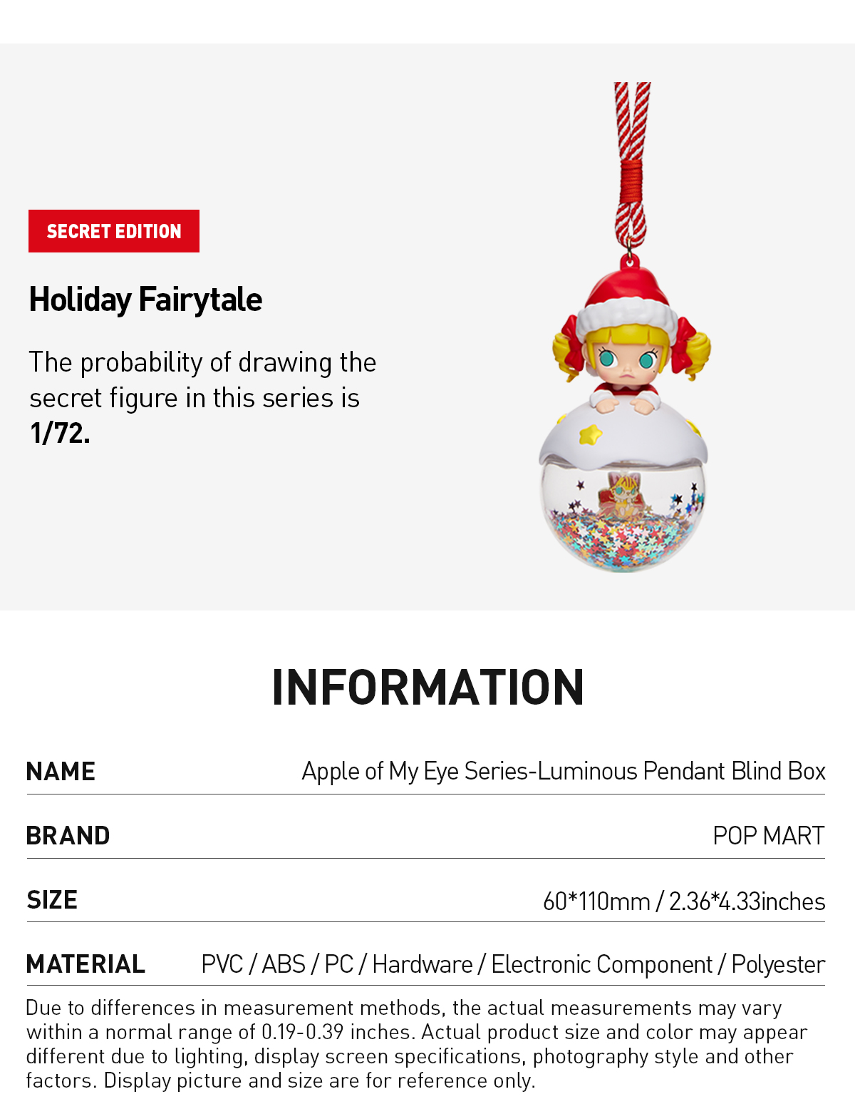 Apple of My Eye Series-Luminous Pendant Blind Box - POP MART