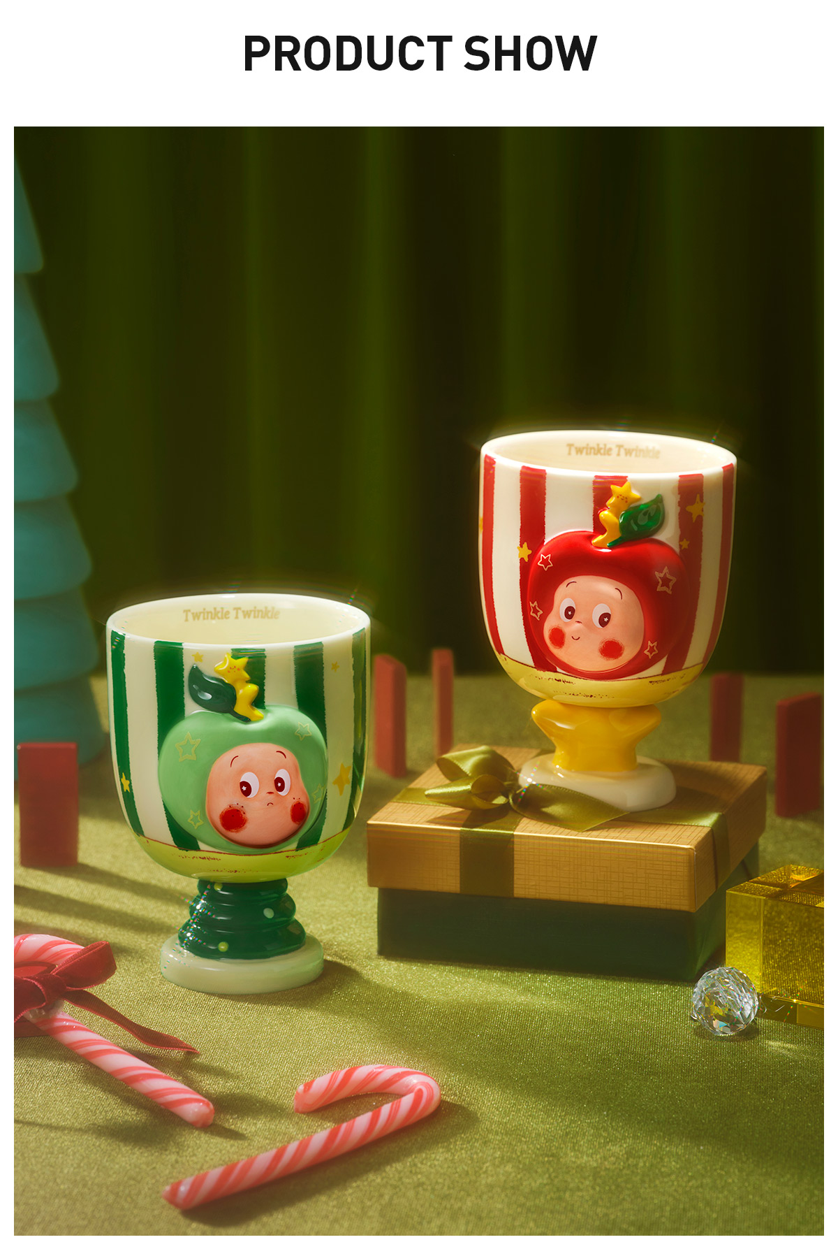 Twinkle 3点セット POPBEAN Apple of My Eye Apple of My Eye Series-Twinkle Twinkle Double-cup Gift Box - POP