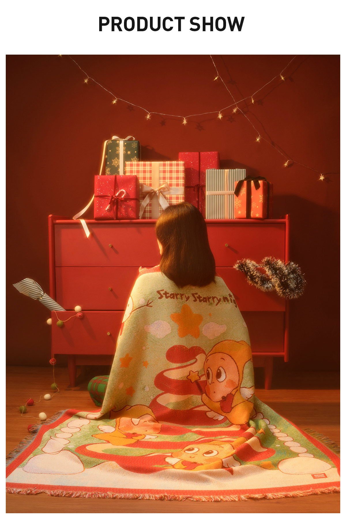 Apple of My Eye Twinkle ブランケット Apple of My Eye Series - Twinkle Twinkle Throw Blanket - POP MART