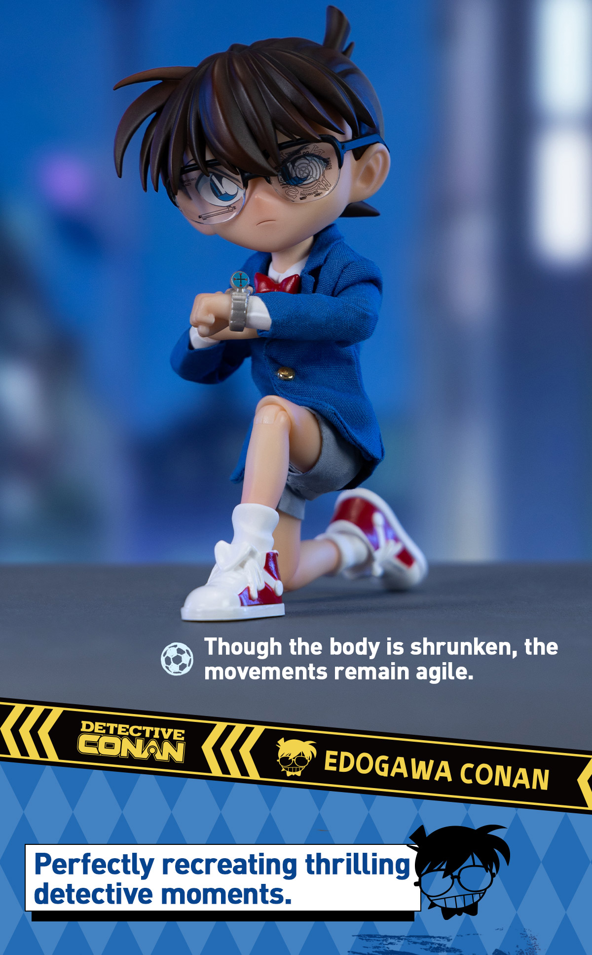 Detective Conan Series-Edogawa Conan Action Figurre - POP MART