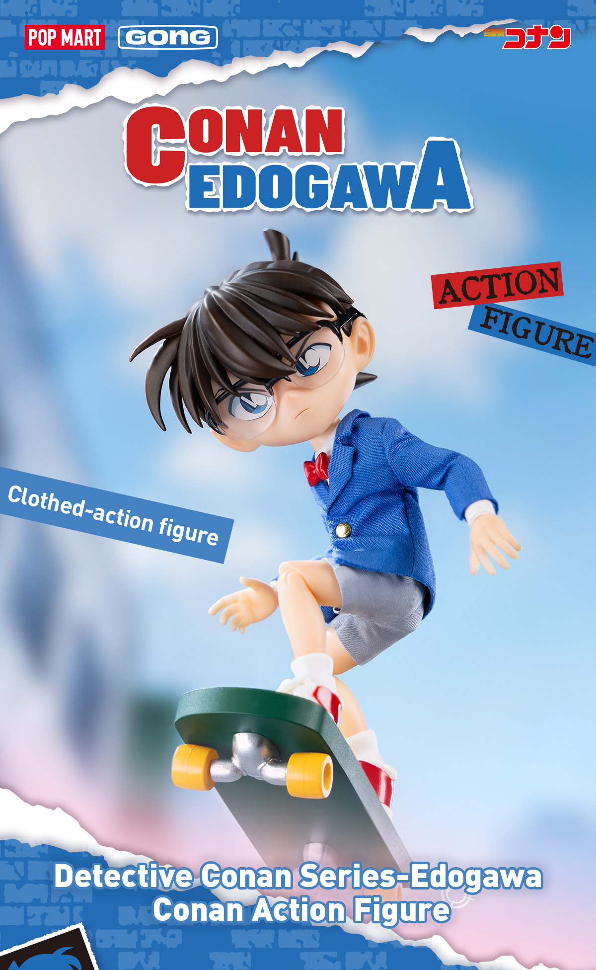 Detective Conan Series-Edogawa Conan Action Figurre - POP MART