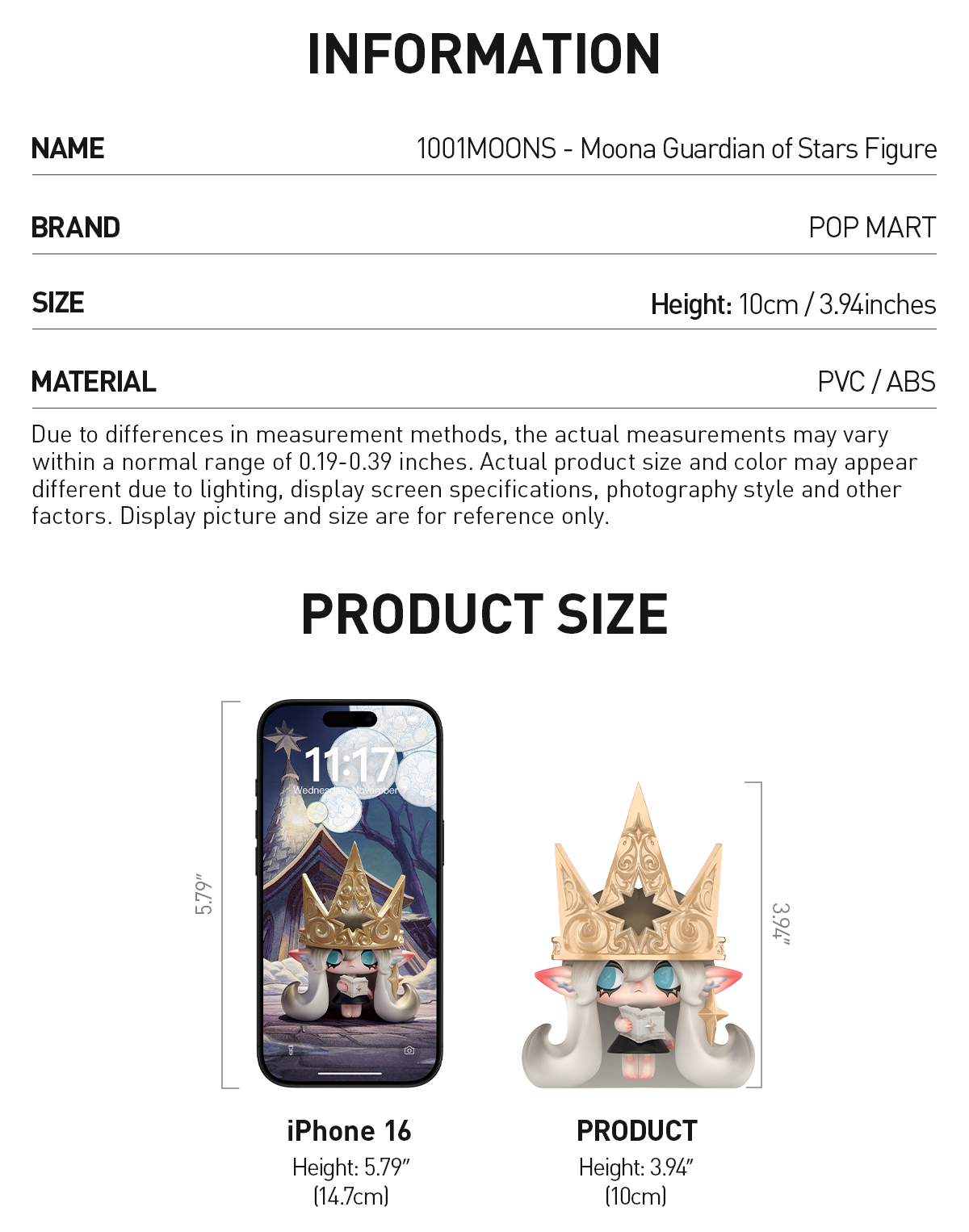 1001MOONS - Moona Guardian of Stars Figure - POP MART (United States)