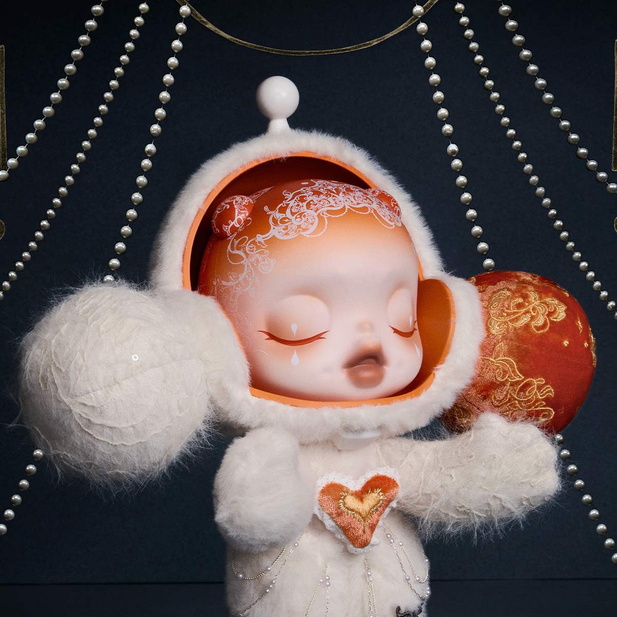 MEGA α SKULLPANDA 400% White Moon - POP MART (United States)