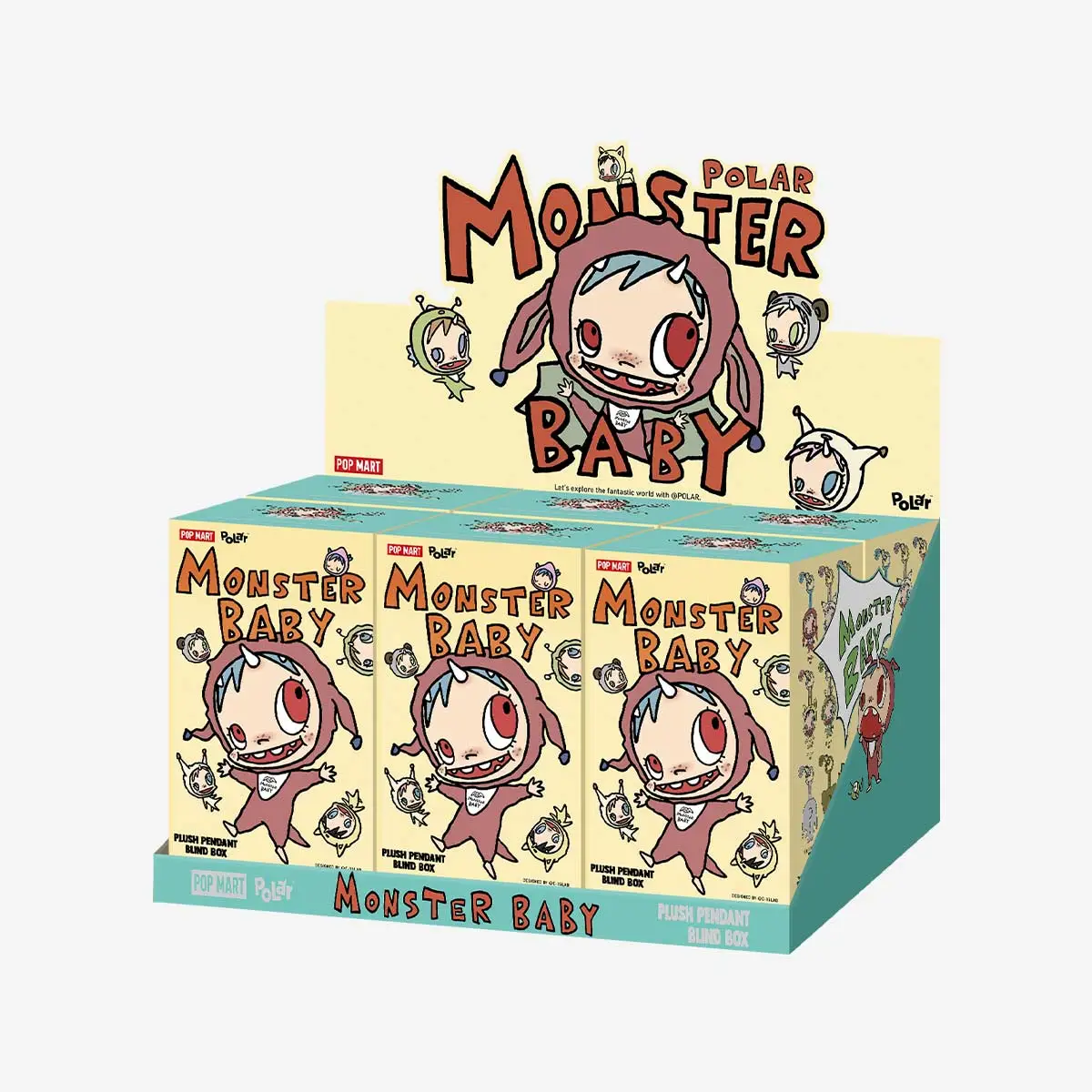 POLAR MONSTER BABY 4種セット POLAR-Monster Baby Collection Series Plush Pendant Ver.1 - POP