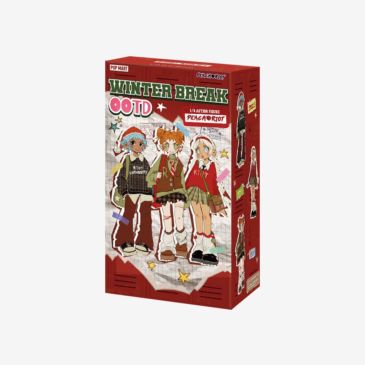 Peach Riot Winter Break OOTD　POPPY Peach Riot Winter Break OOTD Series 1/8 Action Figure - POP MART