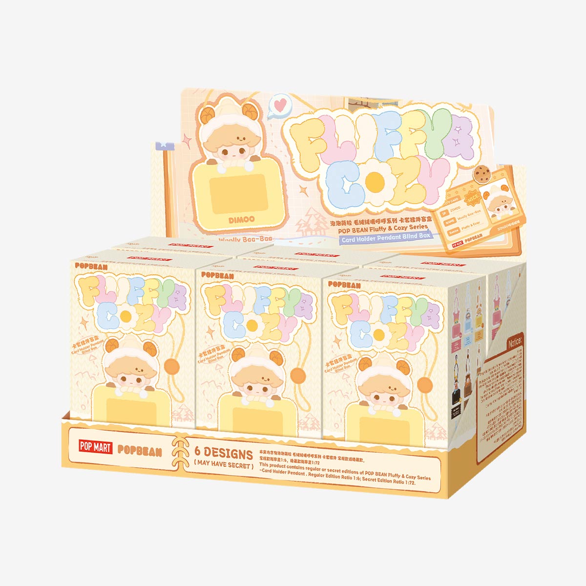 POP BEAN Fluffy & Cozy Series-Card Holder Pendant Blind Box - POP