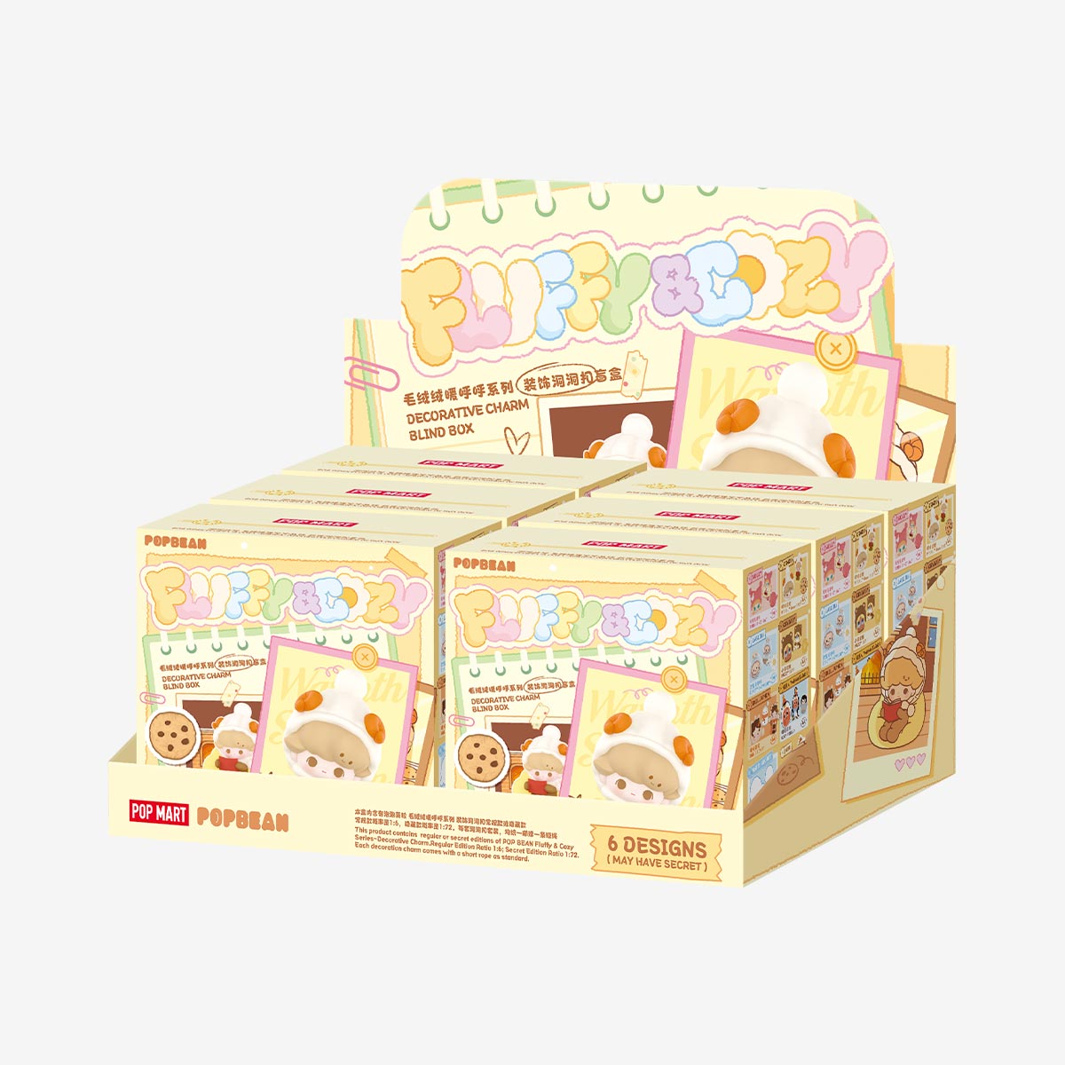 POP BEAN Fluffy & Cozy Series-Decorative Charm Blind Box - POP