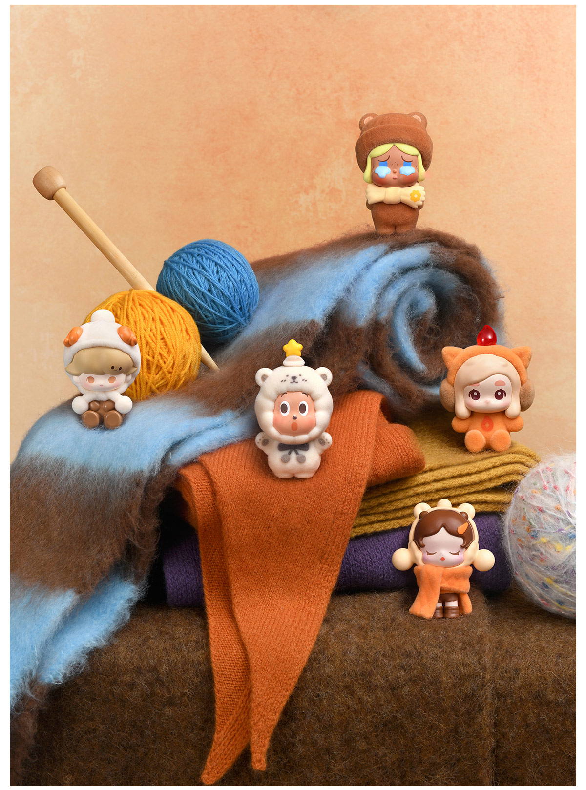 POPMART POP BEAN Fluffy & Cozy 6点セット ラブブ POP BEAN Fluffy & Cozy Series Blind Bag（1 PC Per Pack） - POP