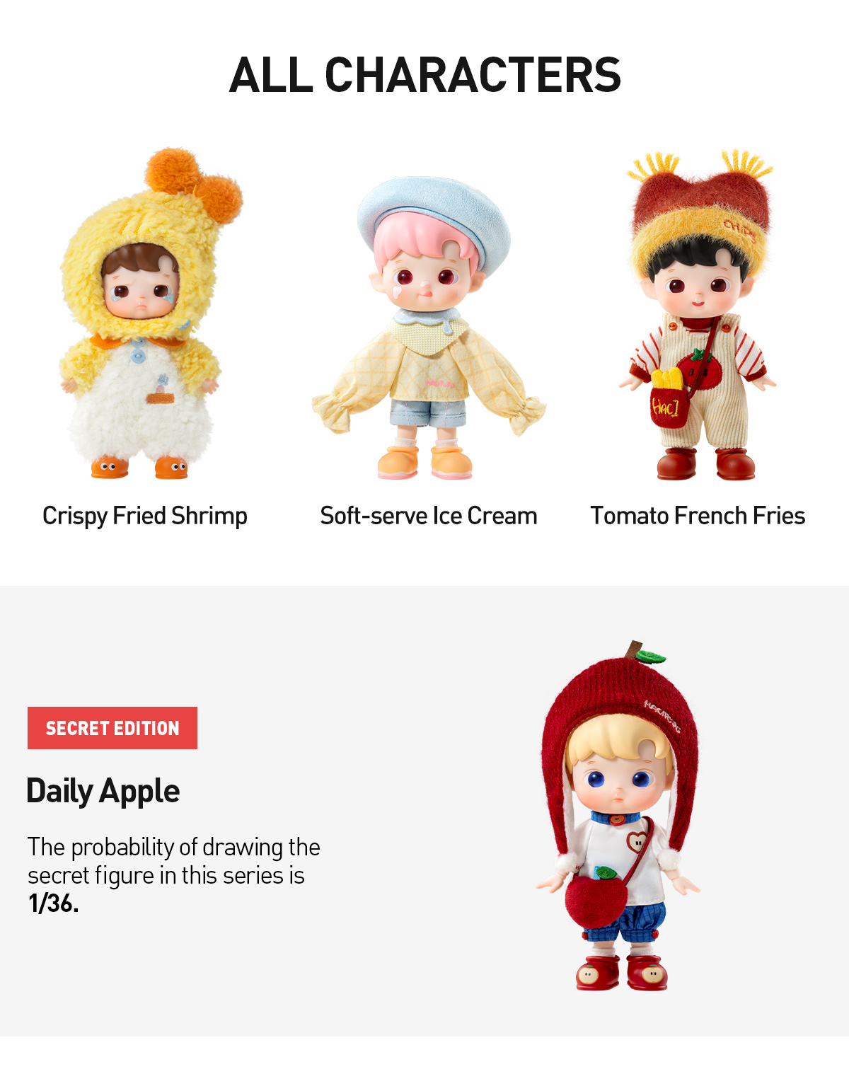 POP NOW:HACIPUPU Little Foodie Series 1/12 Action Figure - POP