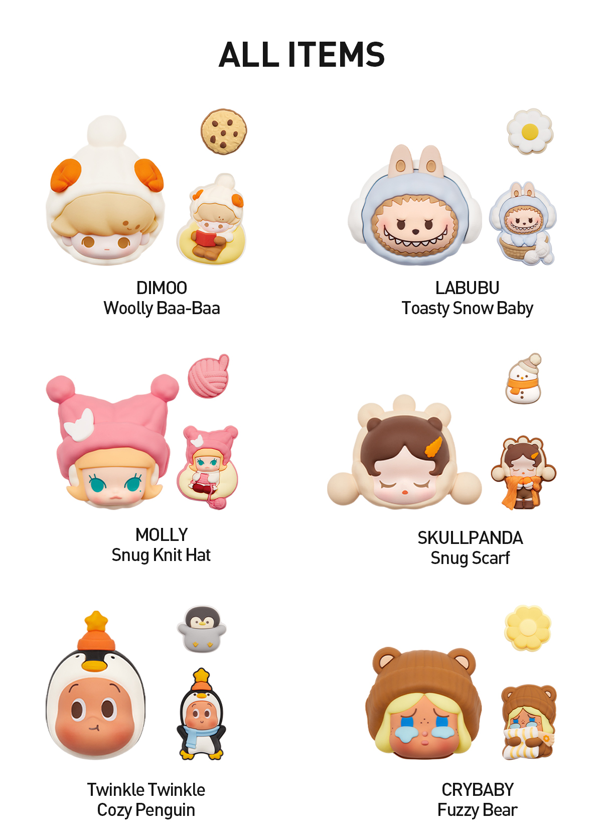 POP NOW:POP BEAN Fluffy & Cozy Series-Decorative Charm Blind Box