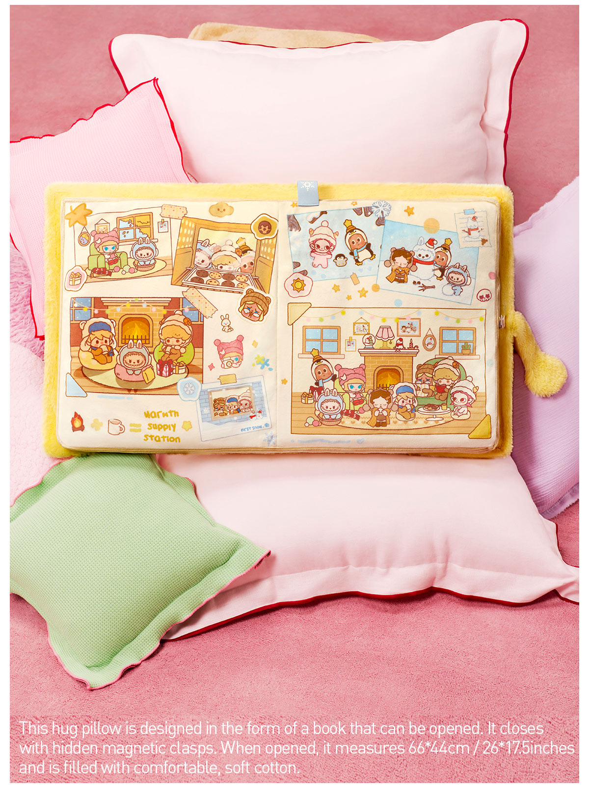 POP MART POPBEAN Fluffy&Cozy クッション　2点 POP BEAN Fluffy & Cozy Series-Pillow - POP MART (United States)