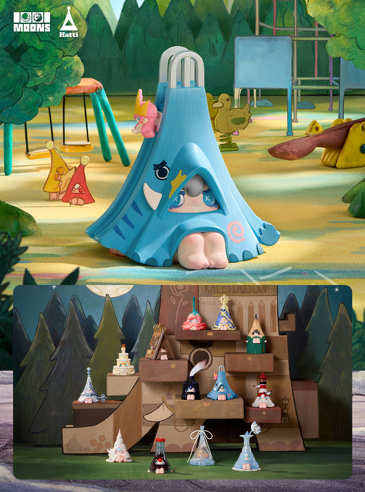 2点セット【超希少】抽選限定 POPMART 1001 moons Moona 1001MOONS Celestial IP｜Moon Dream Decorative Figurines｜POP MART