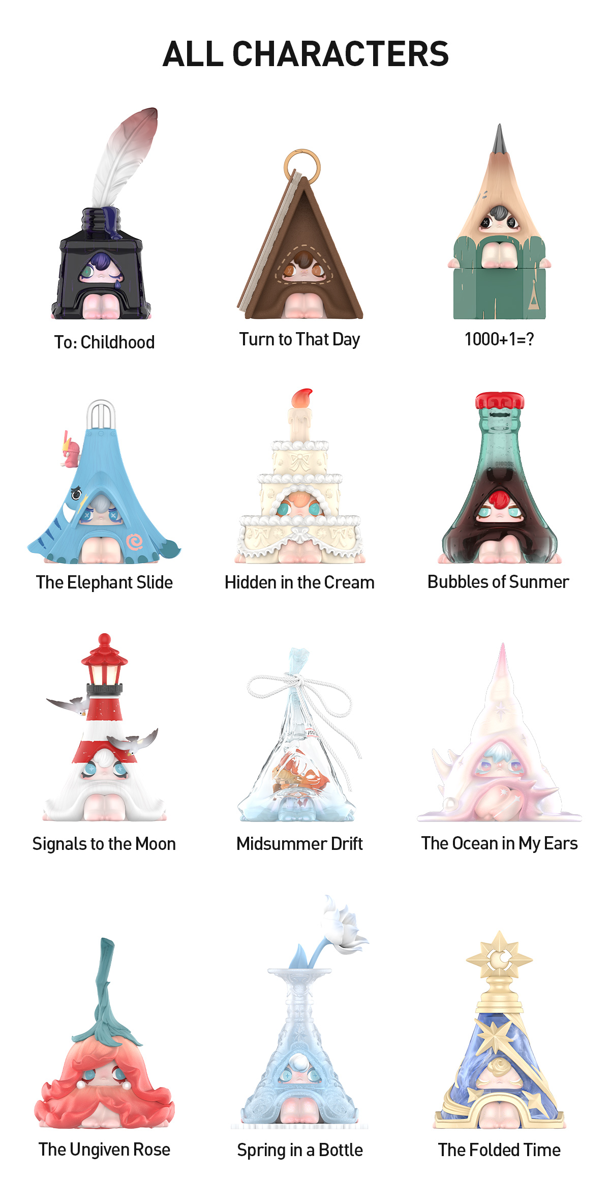 POP NOW:1001MOONS Where's the Elephant Slide Series Figures - POP
