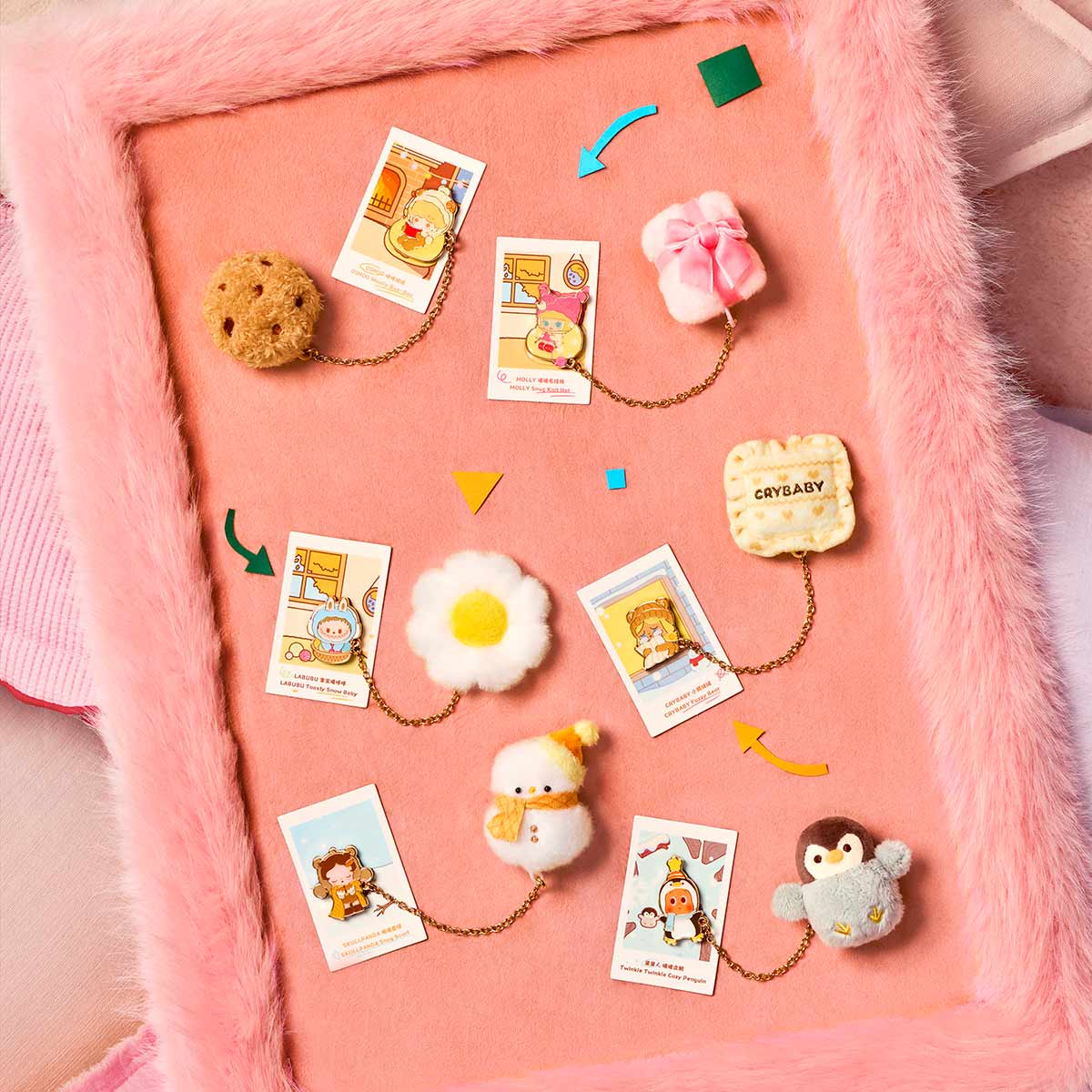 POP BEAN Fluffy & Cozyシリーズ マグネット POP BEAN Fluffy & Cozy Series-Fridge Magnet Blind Box - POP MART
