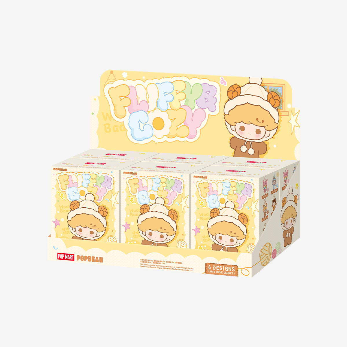 POP BEAN Fluffy & Cozy Series-Plush Pendant Blind Box - POP MART