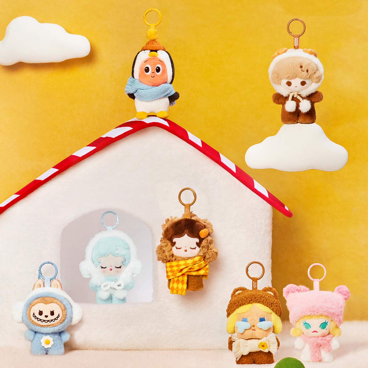 POP BEAN Fluffy & Cozy Series-Plush Pendant Blind Box - POP MART
