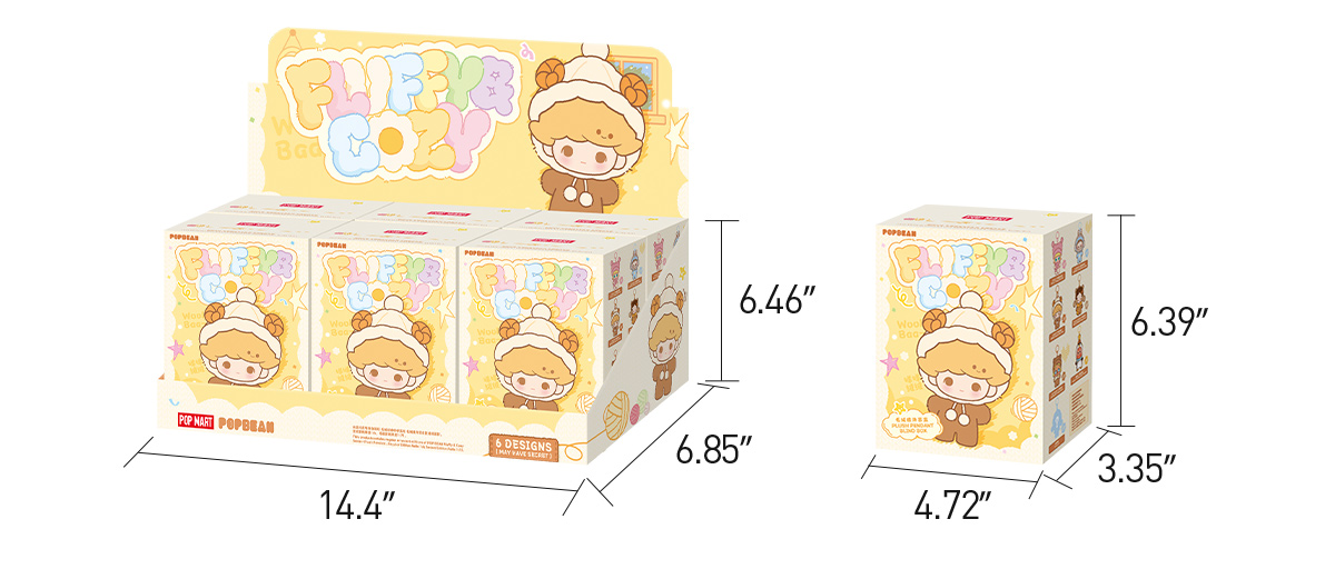 POP NOW:POP BEAN Fluffy & Cozy Series-Plush Pendant Blind Box