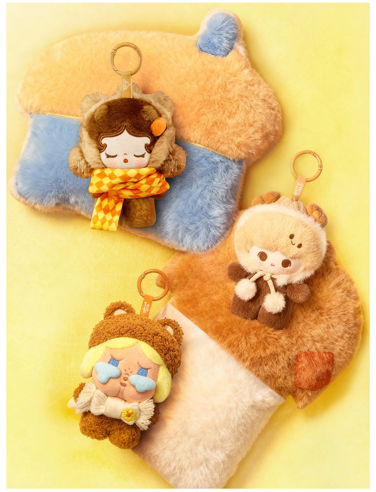 POPMART POP BEAN Fluffy & Cozy 6点セット ラブブ POP NOW:POP BEAN Fluffy & Cozy Series-Plush Pendant Blind Box