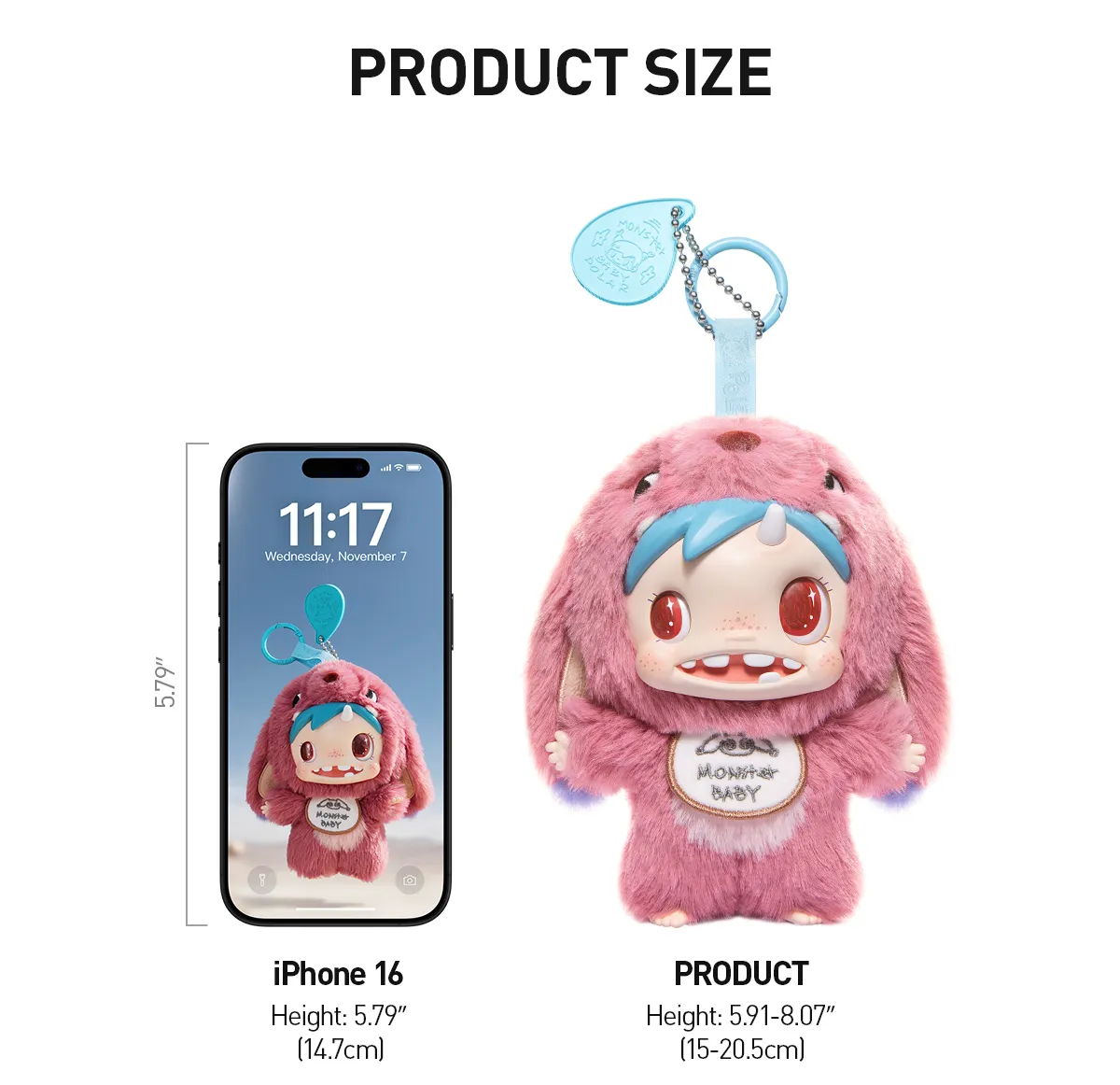 POP NOW:POLAR-Monster Baby Collection Series Plush Pendant Ver.1