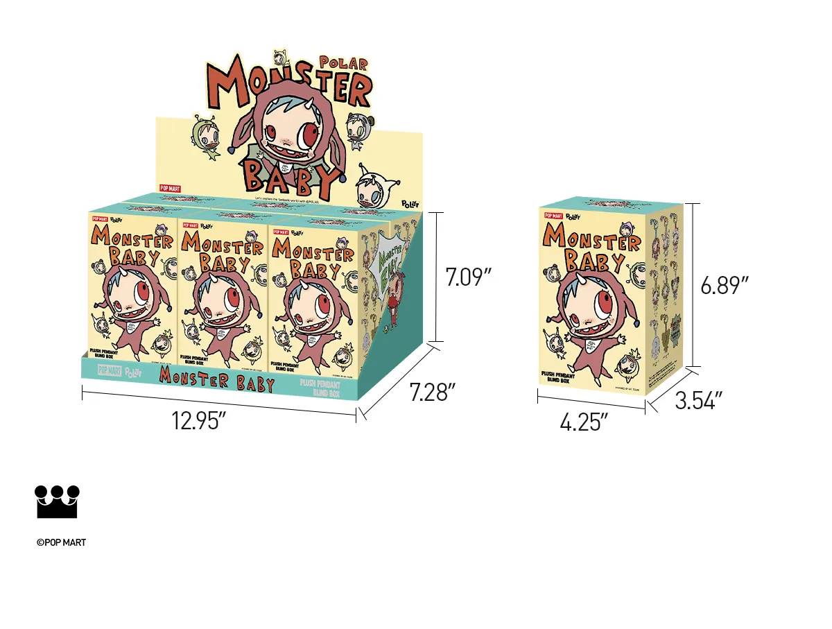POP NOW:POLAR-Monster Baby Collection Series Plush Pendant Ver.1
