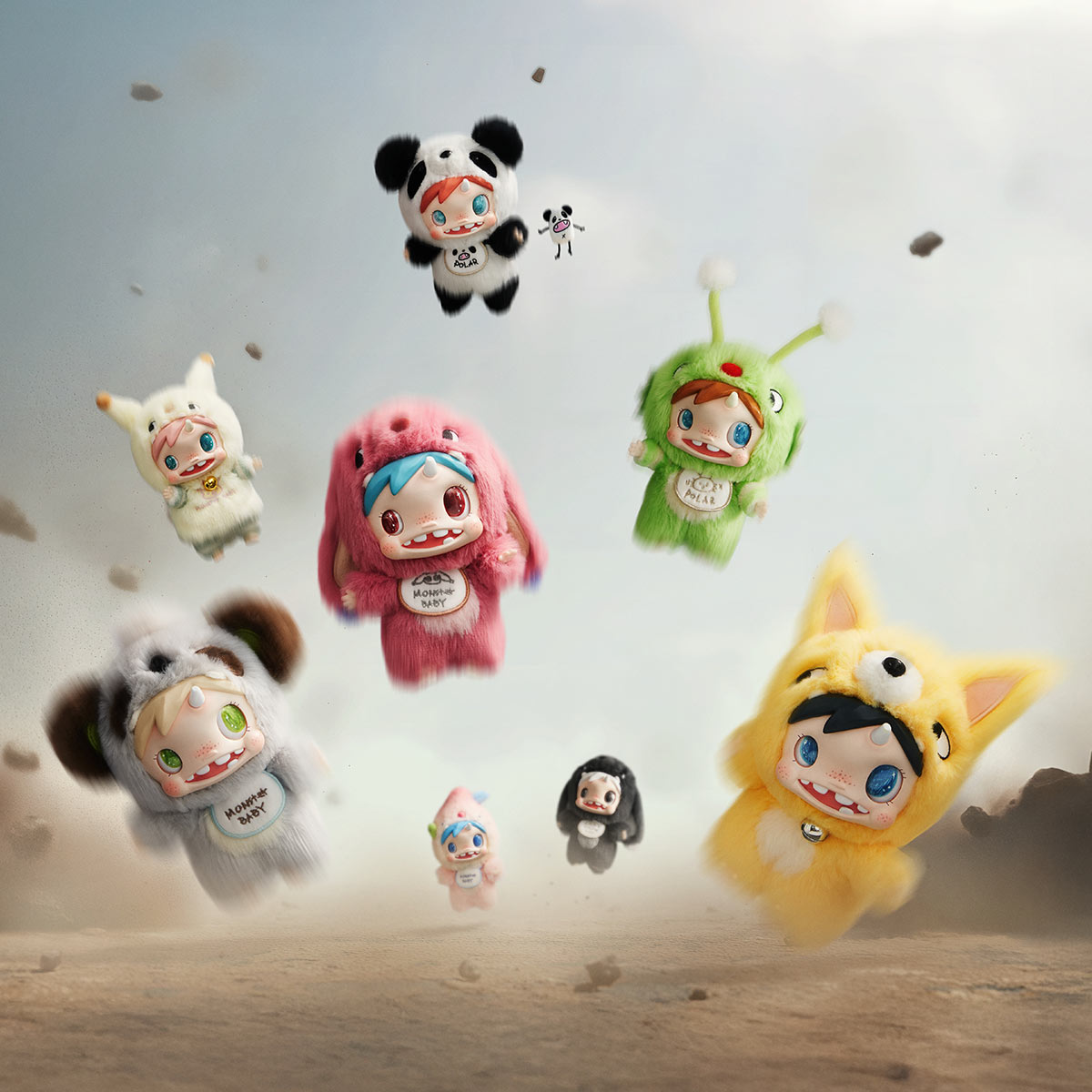 POLAR-Monster Baby Collection Series Plush Pendant Ver.1 - POP