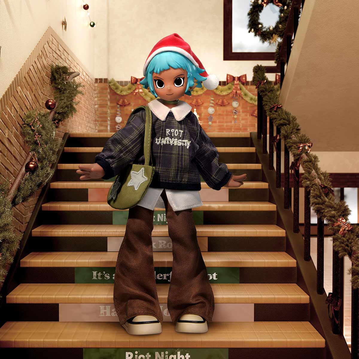 Peach Riot Winter Break OOTD　POPPY Peach Riot Winter Break OOTD Series 1/8 Action Figure - POP MART